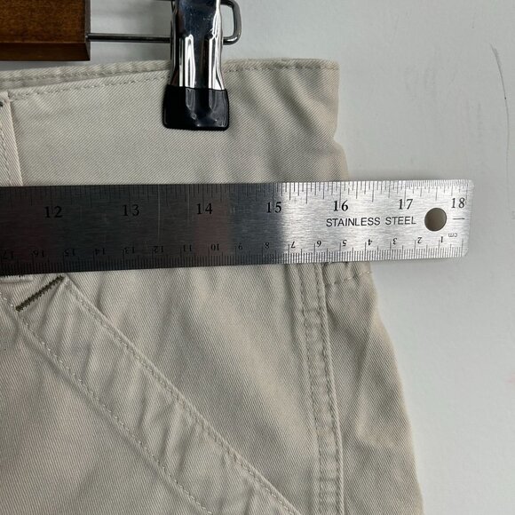 Lee Beige Twill Utility Drawstring Waist Shorts Casual Everyday - Picture 7 of 11